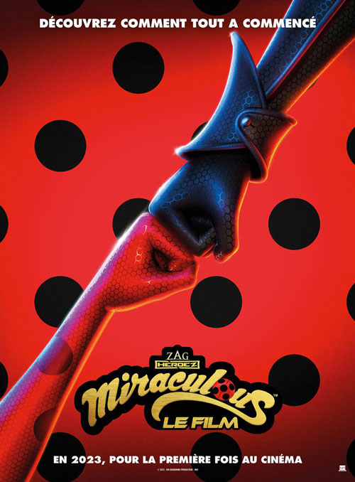 Affiche du film Miraculous – Le Film (2023) de Jeremy Zag. Voir Miraculous – Le Film en streaming / torrent sur meilleurs-films.fr