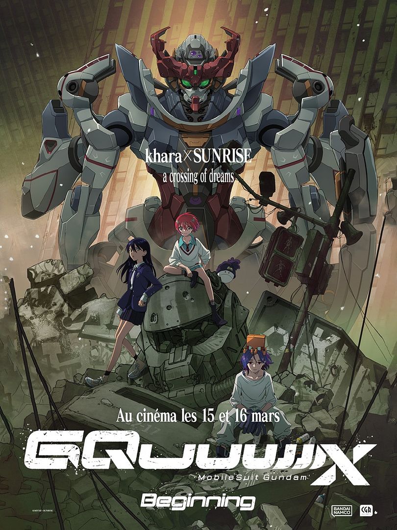 Affiche du film Mobile Suit Gundam GQuuuuuuX-Beginning (2025) de Kazuya Tsurumaki. Voir Mobile Suit Gundam GQuuuuuuX-Beginning en streaming / torrent sur meilleurs-films.fr