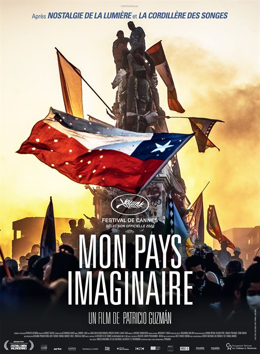 Affiche du film Mon pays imaginaire (2022) de Patricio Guzmán. Voir Mon pays imaginaire en streaming / torrent sur meilleurs-films.fr