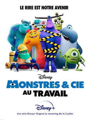 Affiche de la série Monstres & Cie : Au travail (2022) de Bobs Gannaway. Voir Monstres & Cie : Au travail en streaming / torrent sur meilleurs-films.fr