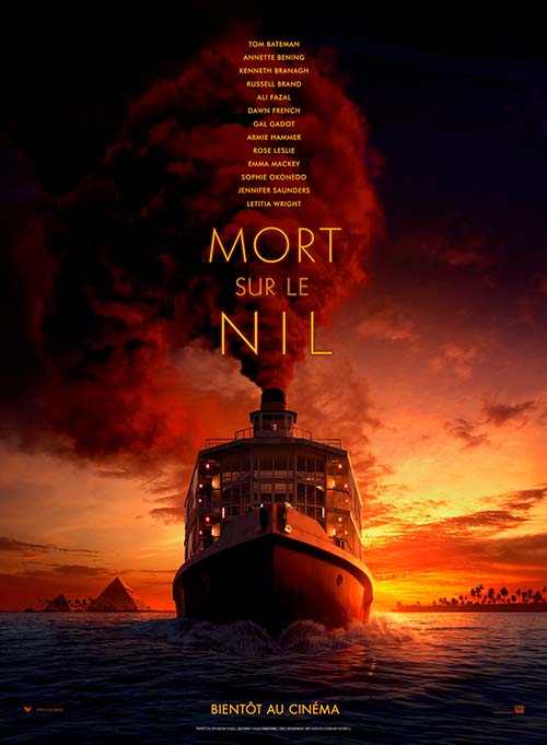Affiche du film Mort sur le Nil (2022) de Kenneth Branagh. Voir Mort sur le Nil en streaming / torrent sur meilleurs-films.fr