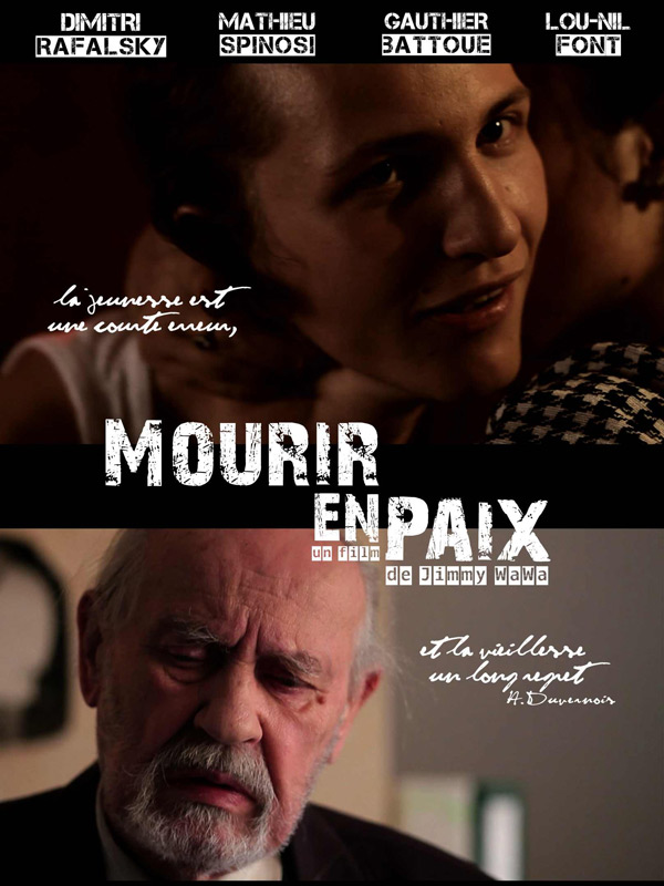 Affiche du court métrage Mourir en paix (2012) de Affiche du court métrage Mourir en paix (2012) de . Voir Mourir en paix en streaming / torrent sur meilleurs-films.fr