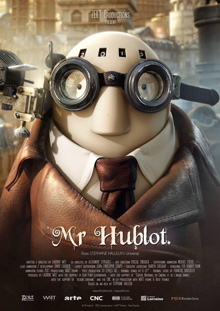 Affiche du court métrage Mr Hublot () de Alexandre Espigares. Voir Mr Hublot en streaming / torrent sur meilleurs-films.fr