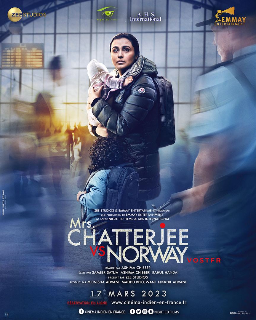Affiche du film Mrs.Chatterjee vs Norway (2023) de Ashima Chibber. Voir Mrs.Chatterjee vs Norway en streaming / torrent sur meilleurs-films.fr