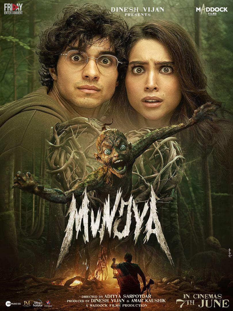 Affiche du film Munjya (2024) de Aditya Sarpotdar. Voir Munjya en streaming / torrent sur meilleurs-films.fr