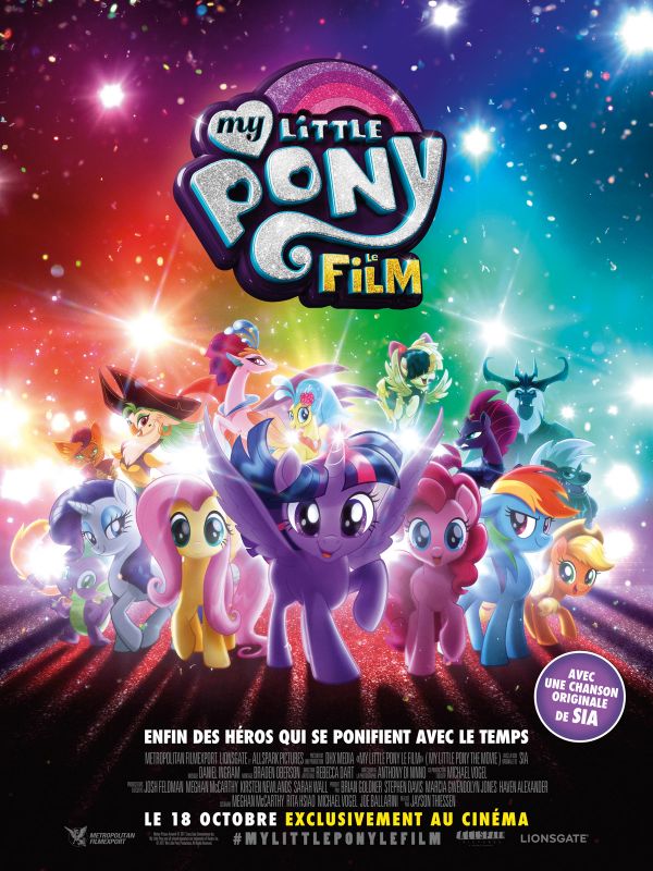 Affiche du film My Little Pony : le film (2017) de Jayson Thiessen. Voir My Little Pony : le film en streaming / torrent sur meilleurs-films.fr