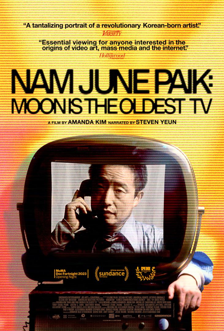 Affiche du film Nam June Paik: Moon Is The Oldest TV (2023) de Amanda Kim. Voir Nam June Paik: Moon Is The Oldest TV en streaming / torrent sur meilleurs-films.fr