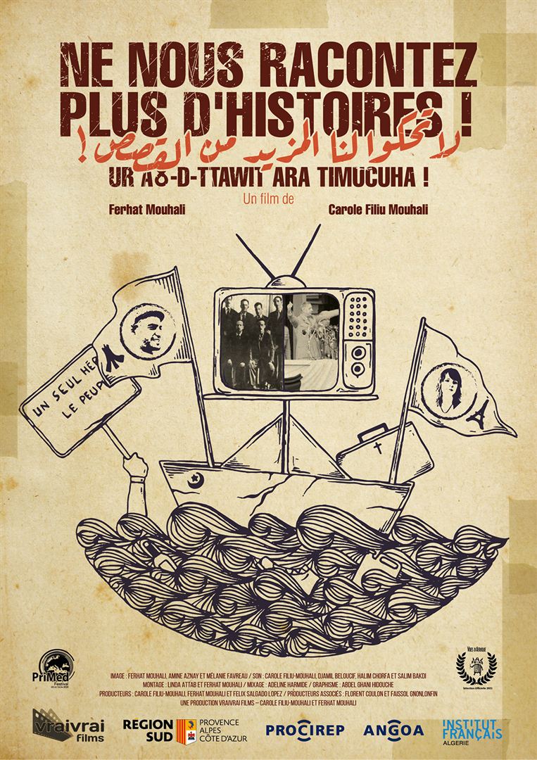 Affiche du film Ne nous racontez plus d’histoires (2020) de Carole Filiu-Mouhali. Voir Ne nous racontez plus d’histoires en streaming / torrent sur meilleurs-films.fr