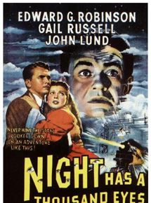 Affiche du film Night Has a Thousand Eyes (1948) de John Farrow. Voir Night Has a Thousand Eyes en streaming / torrent sur meilleurs-films.fr