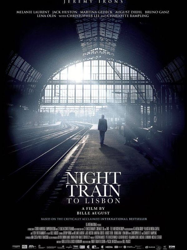 Affiche du film Night Train to Lisbon (2013) de Bille August. Voir Night Train to Lisbon en streaming / torrent sur meilleurs-films.fr