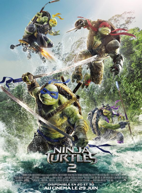 Affiche du film Ninja Turtles 2 (2016) de Dave Green. Voir Ninja Turtles 2 en streaming / torrent sur meilleurs-films.fr