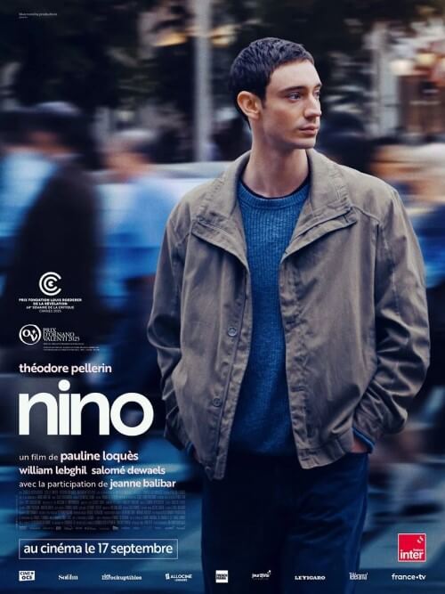 Affiche du film Nino (2025) de Pauline Loques. Voir Nino en streaming / torrent sur meilleurs-films.fr