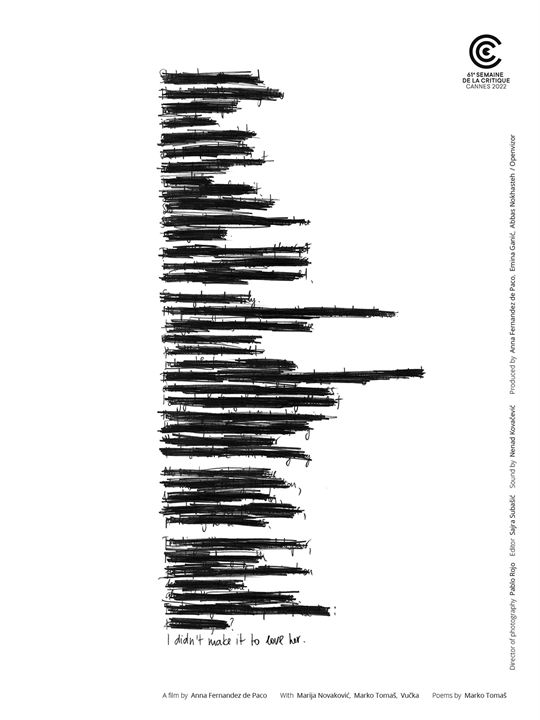 Affiche du court métrage Nisam je stigao voljeti (2025) de Anna Fernandez De Paco. Voir Nisam je stigao voljeti en streaming / torrent sur meilleurs-films.fr