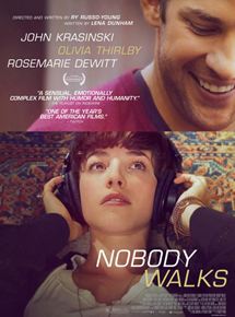 Affiche du film Nobody Walks (2012) de Ry Russo-Young. Voir Nobody Walks en streaming / torrent sur meilleurs-films.fr