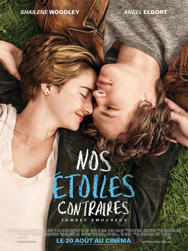 Affiche du film Nos étoiles contraires (2014) de Josh Boone. Voir Nos étoiles contraires en streaming / torrent sur meilleurs-films.fr