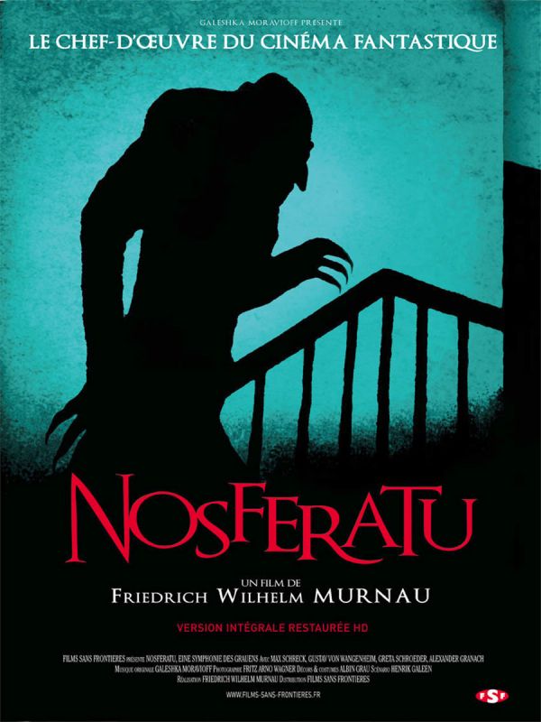 Affiche du film Nosferatu le vampire (1922) de F. W. Murnau. Voir Nosferatu le vampire en streaming / torrent sur meilleurs-films.fr