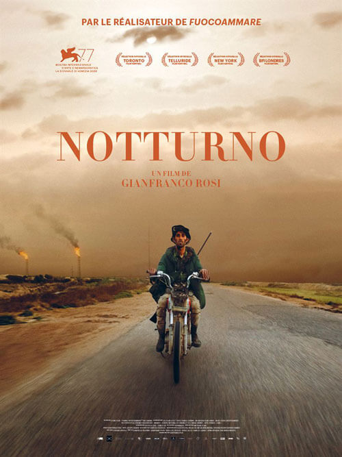 Affiche du film Notturno (2021) de Gianfranco Rosi. Voir Notturno en streaming / torrent sur meilleurs-films.fr