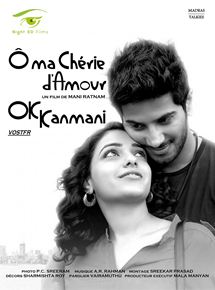 Affiche du film Ok Kanmani – Ô ma chérie damour (2015) de Mani Ratnam. Voir Ok Kanmani – Ô ma chérie damour en streaming / torrent sur meilleurs-films.fr