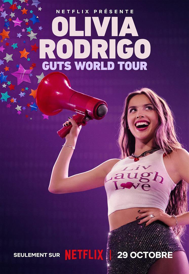 Affiche du film Olivia Rodrigo: GUTS World Tour (2024) de James B. Merryman Affiche du film Olivia Rodrigo: GUTS World Tour (2024) de James B. Merryman. Voir Olivia Rodrigo: GUTS World Tour en streaming / torrent sur meilleurs-films.fr