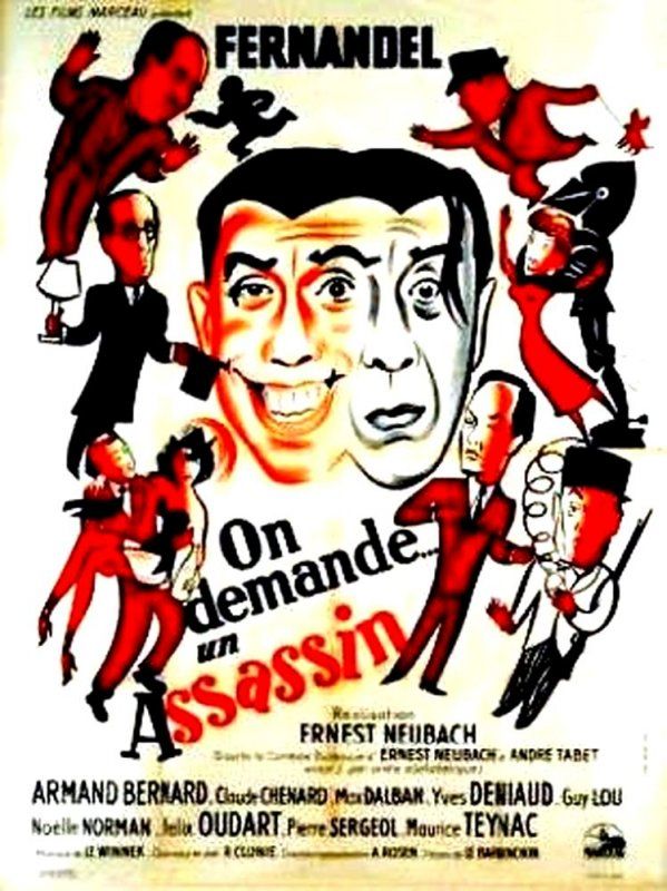 Affiche du film On demande un assassin (1949) de Ernest Neubach. Voir On demande un assassin en streaming / torrent sur meilleurs-films.fr