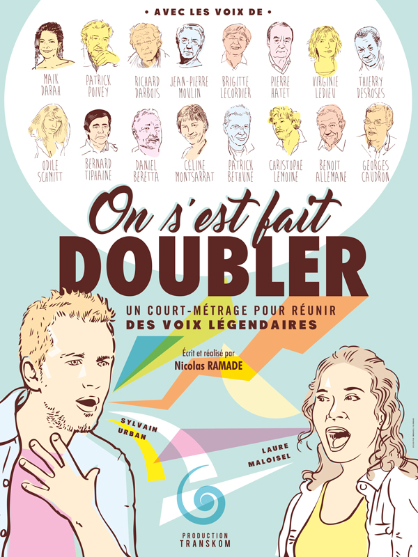 Affiche du court métrage On s’est fait doubler ! (2017) de Nicolas Ramade. Voir On s’est fait doubler ! en streaming / torrent sur meilleurs-films.fr