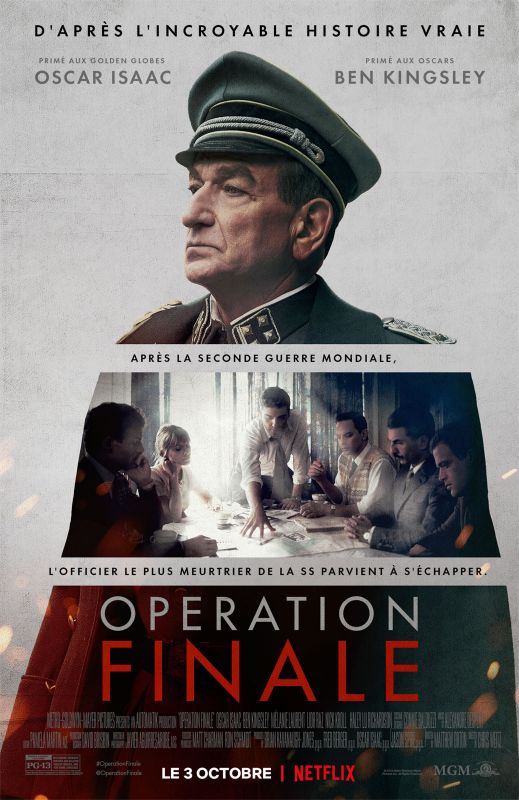 Affiche du film Operation Finale (2018) de Chris Weitz. Voir Operation Finale en streaming / torrent sur meilleurs-films.fr