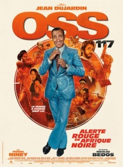 Affiche du film OSS 117: Alerte rouge en Afrique noire (2021) de Nicolas Bedos.