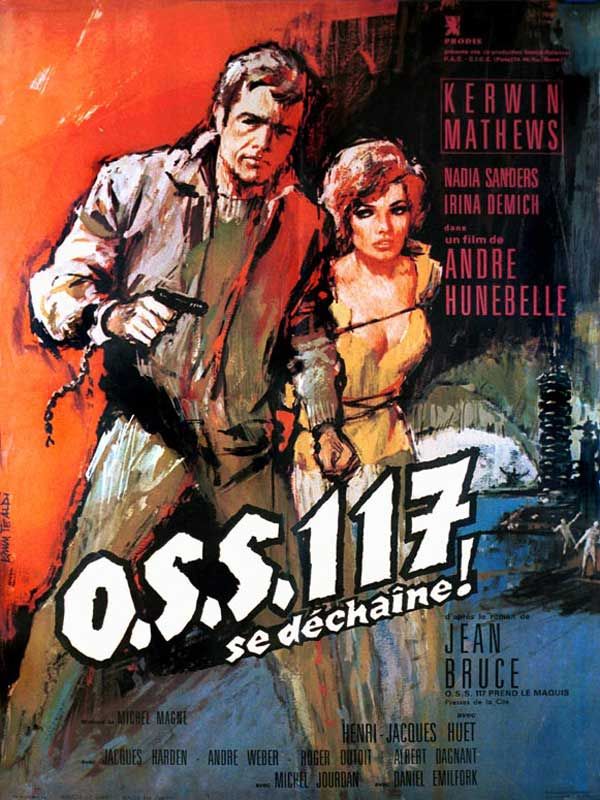 Affiche du film OSS 117 se déchaîne (1963) de André Hunebelle. Voir OSS 117 se déchaîne en streaming / torrent sur meilleurs-films.fr
