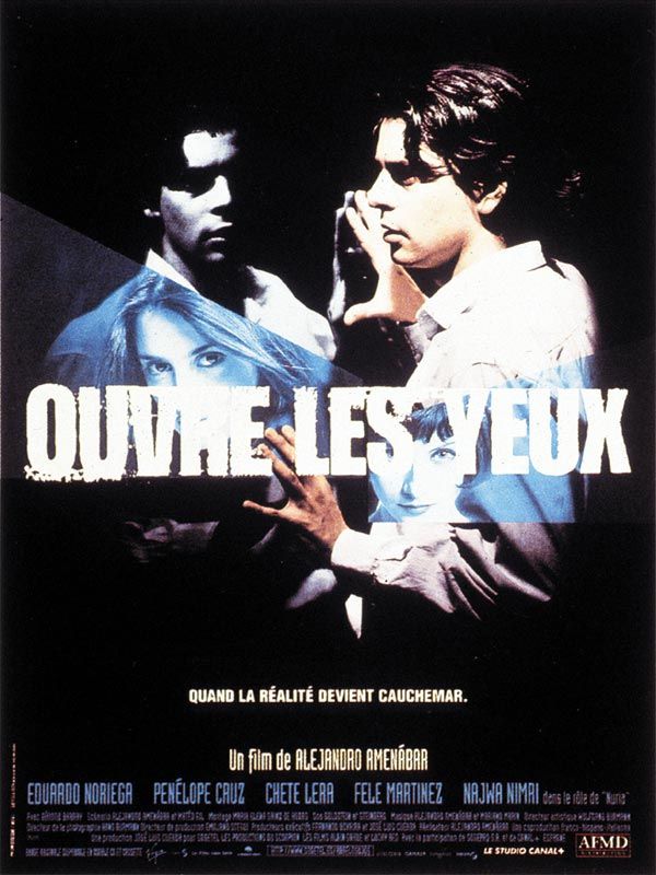 Affiche du film Ouvre les yeux (1997) de Alejandro Amenábar. Voir Ouvre les yeux en streaming / torrent sur meilleurs-films.fr