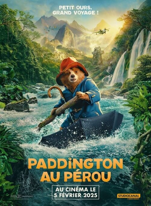 Affiche du film Paddington au Pérou (2025) de Dougal Wilson. Voir Paddington au Pérou en streaming / torrent sur meilleurs-films.fr