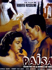 Affiche du film Paisà (1946) de Roberto Rossellini. Voir Paisà en streaming / torrent sur meilleurs-films.fr