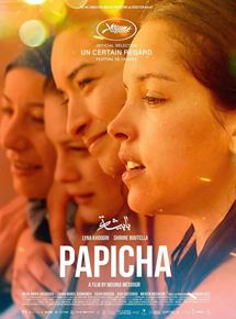 Affiche du film Papicha (2019) de Mounia Meddour. Voir Papicha en streaming / torrent sur meilleurs-films.fr