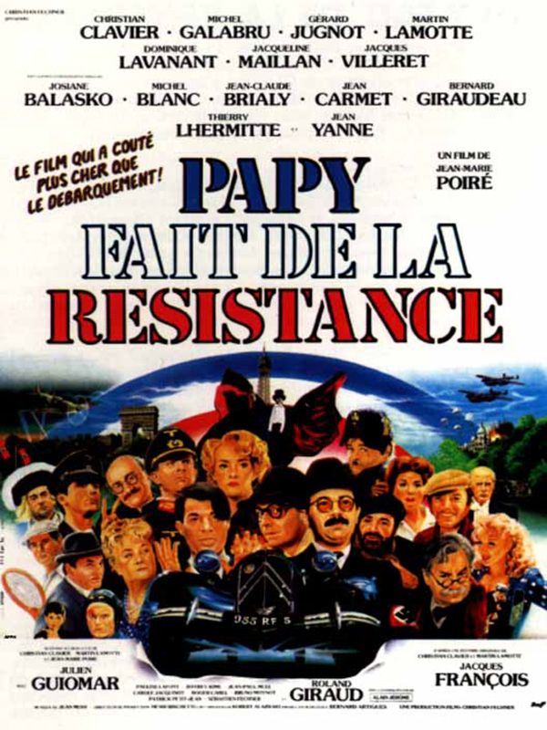 Affiche du film Papy fait de la résistance (1983) de Jean-Marie Poiré Affiche du film Papy fait de la résistance (1983) de Jean-Marie Poiré. Voir Papy fait de la résistance en streaming / torrent sur meilleurs-films.fr