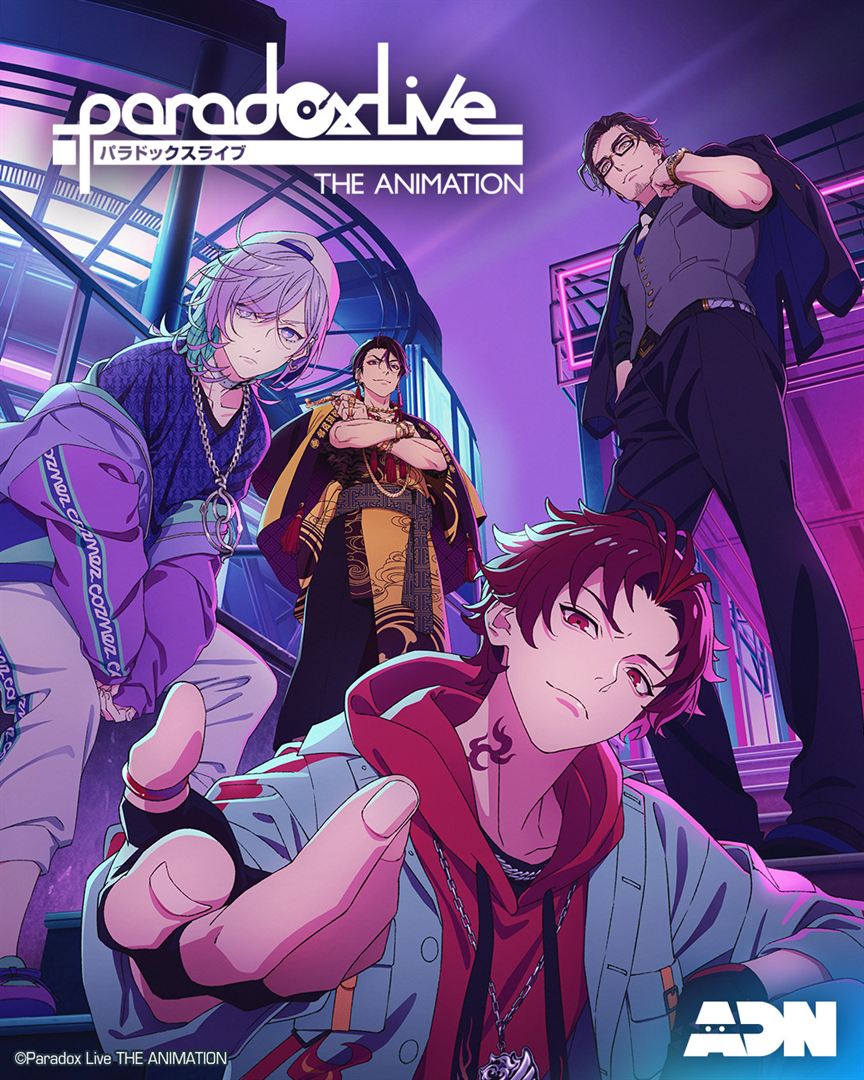 Affiche de la série Paradox Live THE ANIMATION (2023) de Ayumu Murasae. Voir Paradox Live THE ANIMATION en streaming / torrent sur meilleurs-films.fr