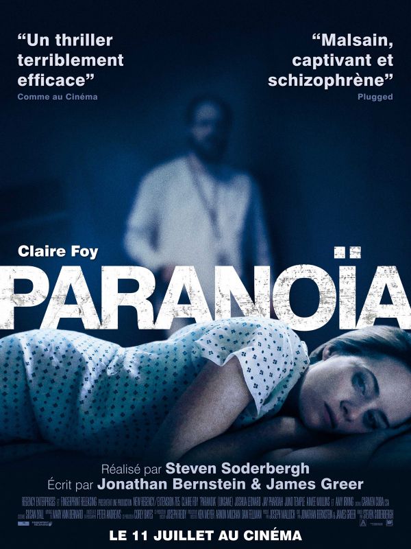 Affiche du film Paranoïa (2018) de Steven Soderbergh Affiche du film Paranoïa (2018) de Steven Soderbergh. Voir Paranoïa en streaming / torrent sur meilleurs-films.fr