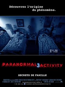 Affiche du film Paranormal Activity 3 (2011) de Ariel Schulman. Voir Paranormal Activity 3 en streaming / torrent sur meilleurs-films.fr