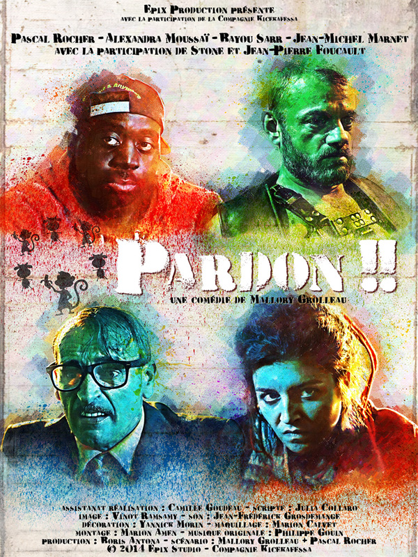 Affiche du court métrage Pardon!! (2015) de Mallory Grolleau. Voir Pardon!! en streaming / torrent sur meilleurs-films.fr