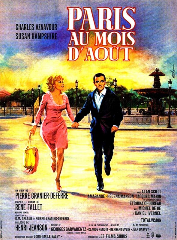 Affiche du film Paris au mois d’août (1966) de Pierre Granier-Deferre. Voir Paris au mois d’août en streaming / torrent sur meilleurs-films.fr