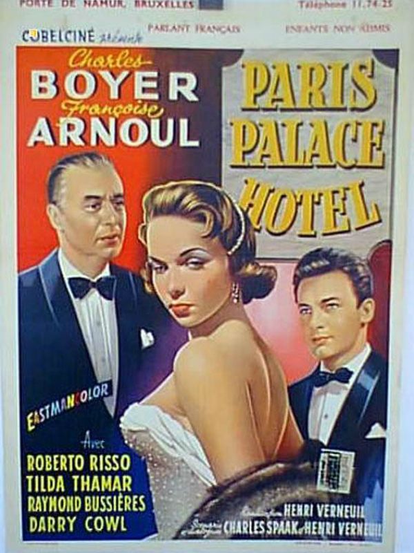 Affiche du film Paris Palace Hôtel (1956) de Henri Verneuil Affiche du film Paris Palace Hôtel (1956) de Henri Verneuil. Voir Paris Palace Hôtel en streaming / torrent sur meilleurs-films.fr