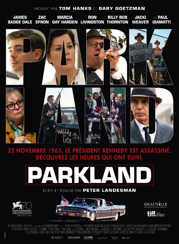 Affiche du film Parkland (2013) de Peter Landesman Affiche du film Parkland (2013) de Peter Landesman. Voir Parkland en streaming / torrent sur meilleurs-films.fr