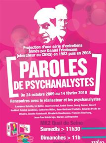 Affiche du film Paroles de psychanalystes (2009) de . Voir Paroles de psychanalystes en streaming / torrent sur meilleurs-films.fr