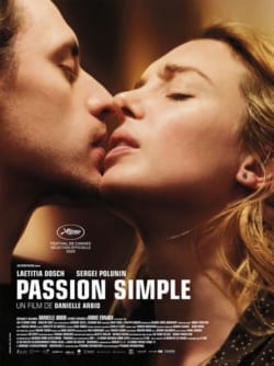 Affiche du film Passion simple (2021) de Danielle Arbid.