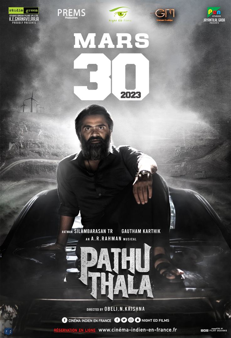 Affiche du film Pathu Thala (2023) de Obeli N. Krishna. Voir Pathu Thala en streaming / torrent sur meilleurs-films.fr