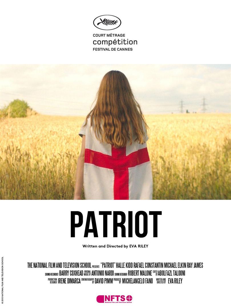 Affiche du court métrage Patriot () de Eva Riley. Voir Patriot en streaming / torrent sur meilleurs-films.fr