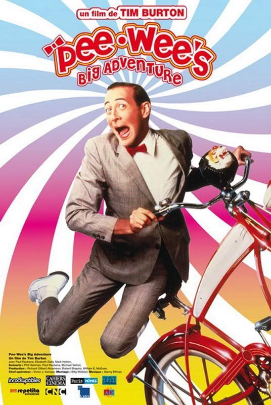 Affiche du film Pee Wee Big Adventure (1985) de Tim Burton Affiche du film Pee Wee Big Adventure (1985) de Tim Burton. Voir Pee Wee Big Adventure en streaming / torrent sur meilleurs-films.fr