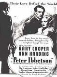 Affiche du film Peter Ibbetson (1935) de Henry Hathaway Affiche du film Peter Ibbetson (1935) de Henry Hathaway. Voir Peter Ibbetson en streaming / torrent sur meilleurs-films.fr