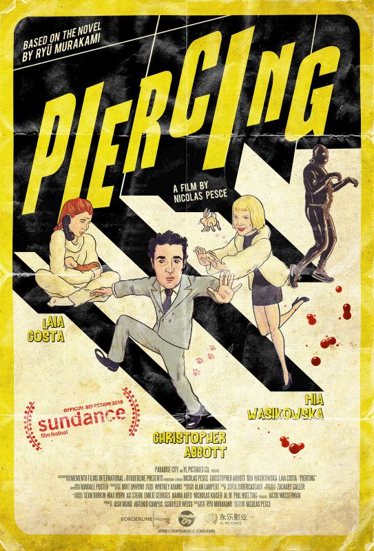 Affiche du film Piercing (2018) de Nicolas Pesce Affiche du film Piercing (2018) de Nicolas Pesce. Voir Piercing en streaming / torrent sur meilleurs-films.fr