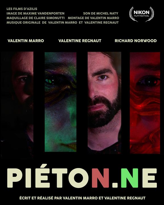 Affiche du court métrage Piéton.ne (2025) de Valentin Marro. Voir Piéton.ne en streaming / torrent sur meilleurs-films.fr