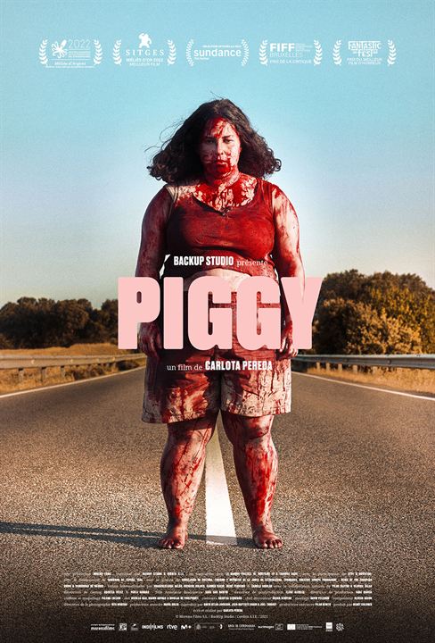 Affiche du film Piggy (2021) de Carlota Pereda. Voir Piggy en streaming / torrent sur meilleurs-films.fr