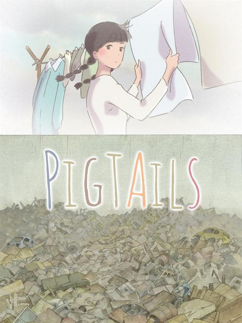 Affiche du court métrage Pigtails (2015) de Yoshimi Itazu. Voir Pigtails en streaming / torrent sur meilleurs-films.fr